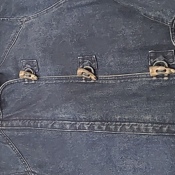 HARVE BERNARD DENIM TRENCH COAT WITH TOGGLE BUTTONS - Picture 7 of 13